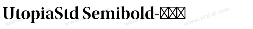 UtopiaStd Semibold字体转换